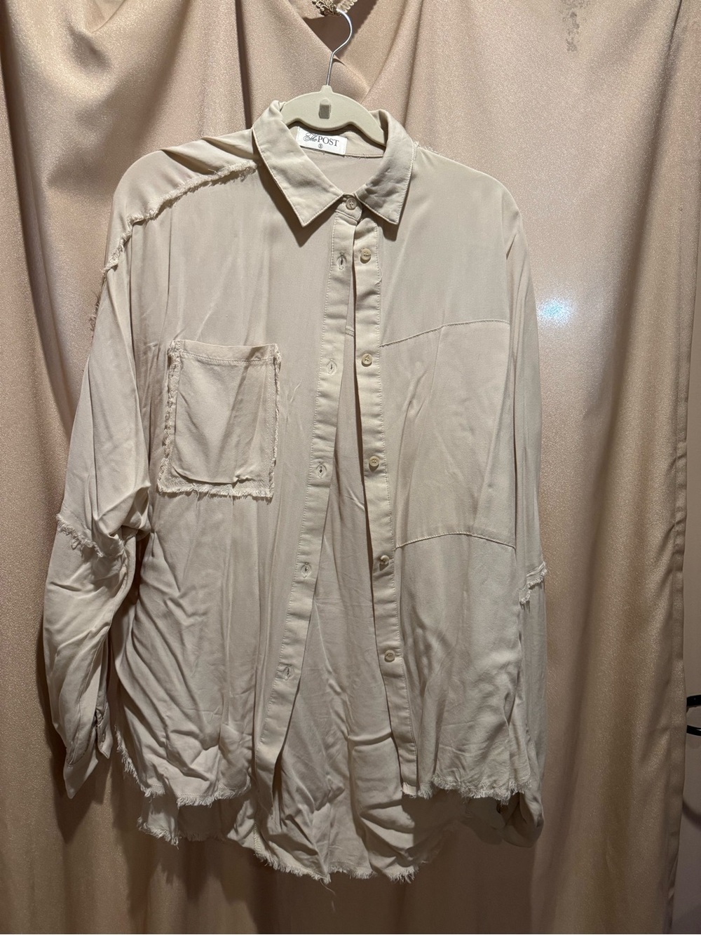 Cream colored blouse
